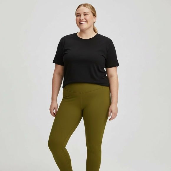 Zyia Active Mustard Yellow High Waisted Leggings Size 14-16 Performance Athletic - Picture 2 of 5